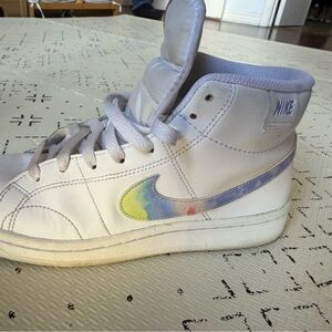 Womens Nike Court Royale 2 Mid White/Multi Basketball Sneakers DD9670-100 Size